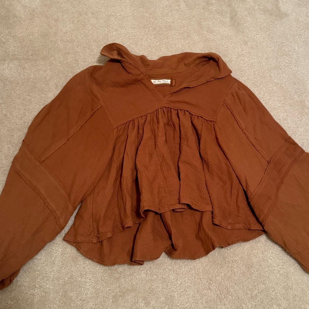 Free People Boho Peasant Top